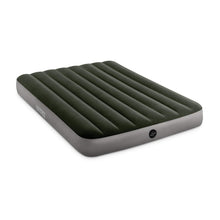 Load image into Gallery viewer, INTEX 64778E Dura-Beam Standard Prestige Air Mattress: Fiber-Tech – Full Size – Hand-Held Battery Pump – 10in Bed Height – 600lb Weight Capacity
