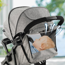 Load image into Gallery viewer, BABY JOY Jogging Stroller, Jogger Travel System with 5-Point Safety Harness, Adjustable Canopy/Backrest/Footrest, Storage Basket &amp; Pocket, Lightweight Baby Stroller for Newborn Toddlers (Gray)

