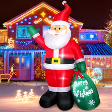 Load image into Gallery viewer, 8 FT Christmas Inflatable Santa Claus Outdoor Decoration for Yard, Blow up Santa Decor with Big Gift Bag, Built-in LED Lights for Garden Patio Lawn Home Indoor Winter Holiday Party, IP44 Weatherproof
