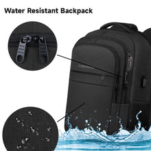 Load image into Gallery viewer, Lapsouno Travel Backpack, Large Carry on Backpack, 17 Inch Laptop Backpack, Big Backpack, Extra Sturdy TSA Friendly with USB Port College School Rucksack Bag Backpack Gifts for Him Men Women, Black
