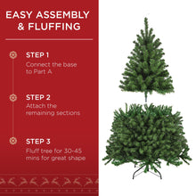 Load image into Gallery viewer, Best Choice Products Artificial Christmas Tree, 4.5ft Premium Unlit Realistic Spruce Holiday Décor w/Dense Branches, Easy Assembly, Metal Base
