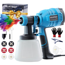 Load image into Gallery viewer, Paint Sprayer, 2024 Culatech 700W Upgraded HVLP Electric Paint Gun, with 6 Copper Nozzles, Long Power Cord, Paint Sprayers for Home Interior and Exterior, Furniture, Fence, Walls, DIY Works
