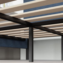 Load image into Gallery viewer, ZINUS Omkaram Upholstered Platform Bed Frame, Mattress Foundation, Wood Slat Support, No Box Spring Needed, Easy Assembly, Queen
