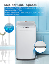 Load image into Gallery viewer, Commercial Care 0.9 Cu. Ft. Portable Washing Machine, Compact Washing Machine with 6 Wash Cycles, Portable Clothes Washer Featuring 3 Water Levels

