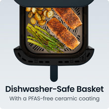 Load image into Gallery viewer, Chefman Crispinator Air Fryer 6-in-1 with 8 Qt capacity, 450°F Max Temp with TurboFry Pro Technology for Fast and Even Results, Viewing Window, Nonstick Ceramic Basket
