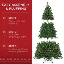 Load image into Gallery viewer, Best Choice Products Artificial Christmas Tree, 6ft Premium Unlit Realistic Spruce Holiday Décor w/Dense Branches, Easy Assembly, Metal Base
