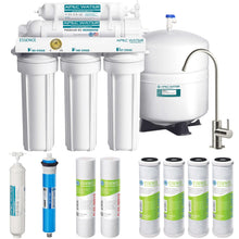 Load image into Gallery viewer, APEC Water Systems ROES-50 Essence Series Top Tier 5-Stage WQA Certified Ultra Safe Reverse Osmosis Drinking Water Filter System with Extra High Capacity Pre-Filter Set Stage 1-3
