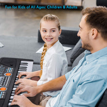 Load image into Gallery viewer, PYLE Electric Piano, Electric Keyboard Piano, Music Keyboard - 49 Keys, Drum Pad, Microphone Included, Portable Design, Record &amp; Playback Mode
