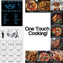 Load image into Gallery viewer, Nuwave Bravo Air Fryer Toaster Smart Oven, 12-in-1 Countertop Convection, 30-QT XL Capacity, 50°-500°F Temperature Controls, Top and Bottom Heater Adjustments 0%-100%, Brushed Stainless Steel Look
