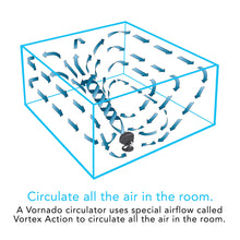 Load image into Gallery viewer, Vornado 660 Large Whole Room Air Circulator Fan for Home, 4 Speeds and 90-Degree Adjustable Tilt, Removable Grill, 10 Inch, Moves Air 100 Feet, Floor Fan for Bedroom, Office, Black
