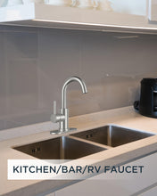 Load image into Gallery viewer, FORIOUS Wet Bar Sink Faucet Single Hole Bathroom Faucet, Brushed Nickel Bathroom Faucet 1 or 3 Hole, Bathroom Sink Faucet with 360° Swivel Spout, Single Handle Bathroom Faucet Small Kitchen Bar Faucet
