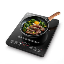 Load image into Gallery viewer, AMZCHEF Portable Induction Cooktop 20 Temperature &amp; Power Levels, 1800W Induction Stove Burner with 6.8" Heating Coil, Low Noise Hot Plate Single Electric Cooktops Countertop Stove with Timer
