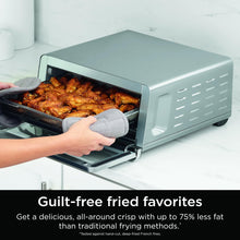 Load image into Gallery viewer, Ninja Flip Toaster Oven&amp;Air Fryer, 8-in-1 Functionality, Flip Up&amp;Away Capability for Storage Space, LargeCapacity, Air Fry Basket, SheetPan, Wire Rack&amp;Removable Crumb Tray, Stainless,1800 watts, SP151
