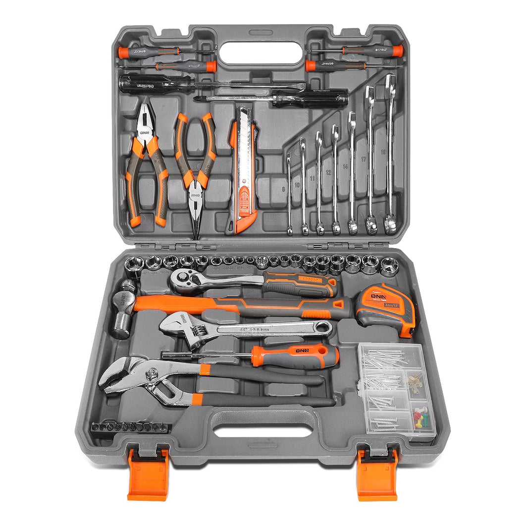 ‎DNA MOTORING TOOLS-00059 160-piece Mechanics Auto & Home Repair Tool Set Household Hand Tool Kit with Storage Case