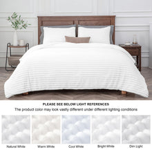 Load image into Gallery viewer, BEDELITE Fleece Queen Comforter Set -Super Soft &amp; Warm Fluffy Bright White Bedding, Luxury Fuzzy Heavy Bed Set for Winter with 2 Pillow Cases
