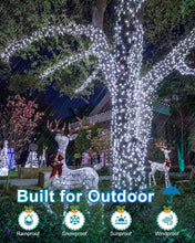 Load image into Gallery viewer, 355FT 900 LED Christmas Lights, Extra Long Outdoor String Lights Waterproof, Timer &amp; Memory, 8 Modes Dimmable Plug in Fairy Lights for Outside Tree Wedding Patry Holiday Decorations, Cool White
