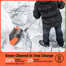 Load image into Gallery viewer, VOLTASK Cordless Snow Shovel, 24V | 13-Inch | 4-Ah Cordless Snow Blower, Battery Snow Blower with Directional Plate &amp; Adjustable Front Handle (4-Ah Battery &amp; Quick Charger Included)
