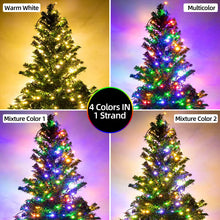 Load image into Gallery viewer, MZD8391 170FT 500 LED Christmas Lights Outdoor Indoor, Waterproof Color Changing Christmas Tree Lights for Christmas Decorations with Timer, Memory [11 Lighting Modes] (Warm White+Mulitcolor)

