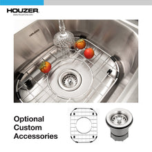 Load image into Gallery viewer, Houzer Hospitality 15 inch Stainless Steel 6 inch Deep Topmount 2-hole Bar Sink - 1515-6BS-1

