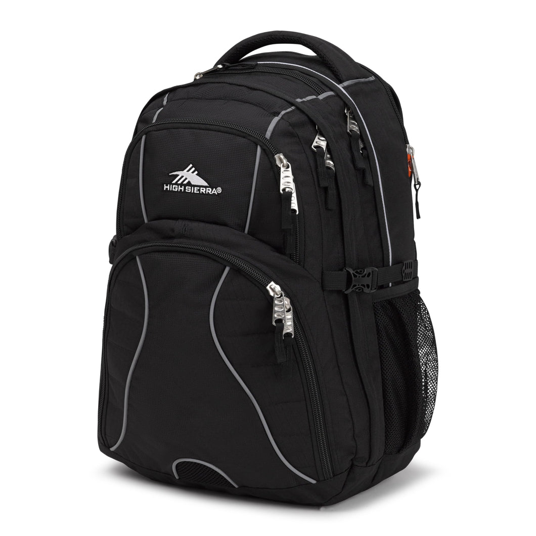 High Sierra Swerve Laptop Backpack, Black, One Size