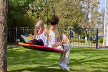 Load image into Gallery viewer, PlayVibe Tree Swing – 40 Inch Saucer Swing for Kids Outdoor – Round Disc Swing with 900Lb Weight Capacity, 900D Oxford Waterproof Fabric Hanging Straps (Multicolor)
