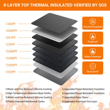 Load image into Gallery viewer, DocSafe 5200°F Document Organizer with Lock,Upgraded Heat Insulated Fireproof＆Waterproof Box 8 Layers File Organizer,Portable Home Travel Safe Storage for Important Documents, Files and More
