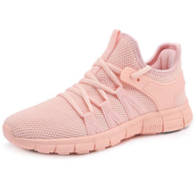 Load image into Gallery viewer, INZCOU Running Shoes Lightweight Tennis Shoes Non Slip Gym Workout Shoes Breathable Mesh Walking Sneakers Pink 8women / 7men

