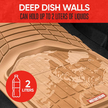 Load image into Gallery viewer, Motor Trend 943-BG FlexTough Defender Car Floor Mats -Next Generation Deep Dish Heavy Duty Contour Liners for Car SUV Truck &amp; Van-All Weather Protection, Trim to Fit Most Vehicles Beige
