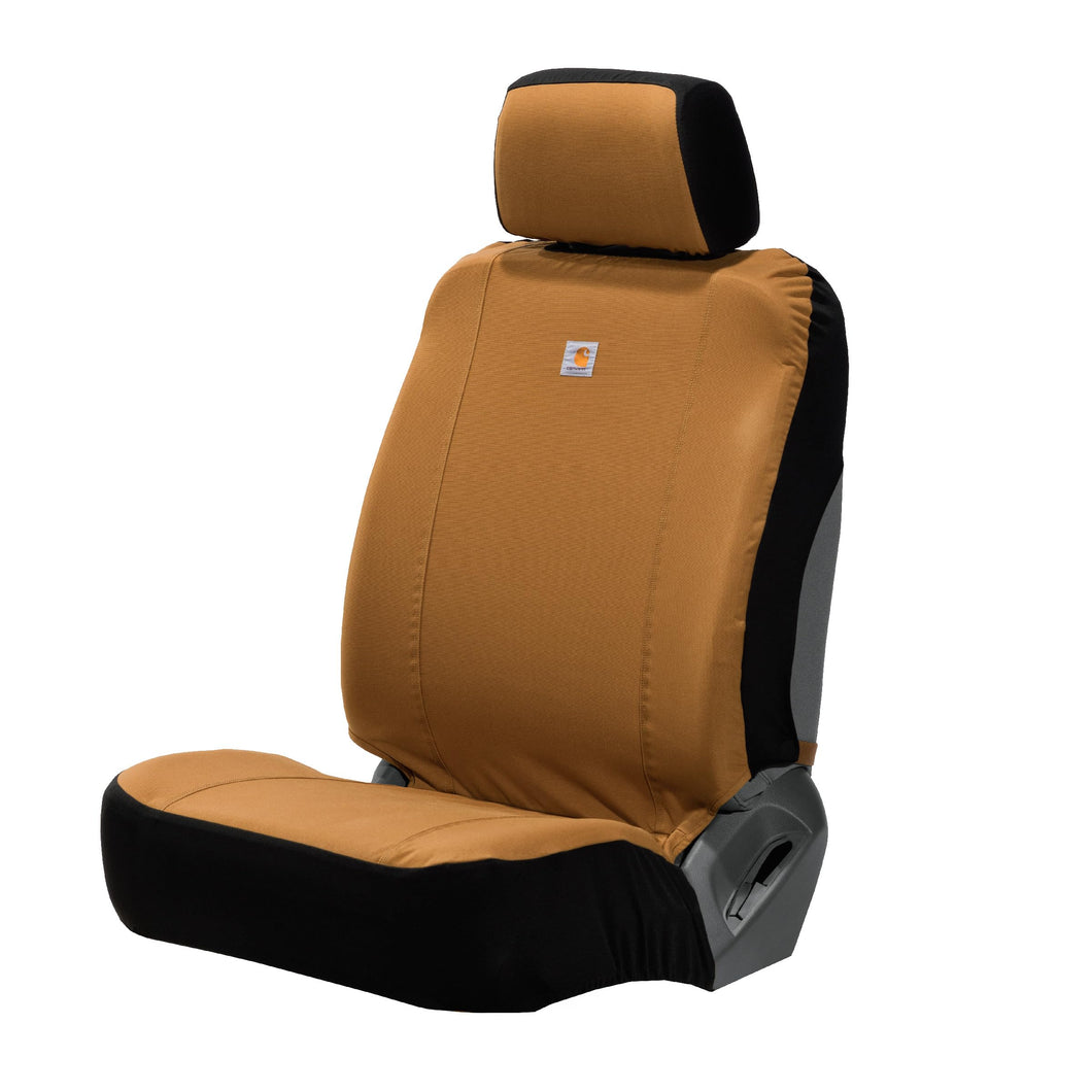 Carhartt Universal Nylon Duck Canvas Fitted Bucket Seat Covers, Durable Seat Protection with Rain Defender