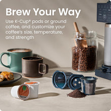 Load image into Gallery viewer, Chefman Caffeinator Single Serve Coffee Maker, Brew Kcups &amp; Grounds, Drip Coffee Machine with Brew Strength Settings, Iced Coffee Function, 48 oz. Removable Water Reservoir
