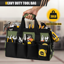 Load image into Gallery viewer, UUP Heavy Duty Tool Bag 15-Inch, 16-Pocket Portable Soft Tool Box Organizer Storage, Handle Tactical Carry Tote Empty Toolbox with Large Zipper, Men Stocking Stuffer, Father Day Dad Mechanic Gift
