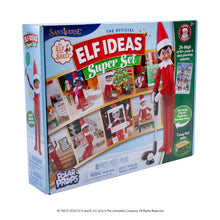 Load image into Gallery viewer, The Elf on the Shelf 24-Day Super Set Official The Elf on the Shelf Ideas for 24 Days of Elf Magic - 80+ Props, MagiFreez Standing Pants and Calendar - for Ages 3 Years and Up Scout Elf Not Included
