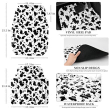 Load image into Gallery viewer, CASS Pass Leather Cow Print Car Floor Mats, 3D Waterproof All Weather, Universal Trim to Fit &amp; Anti-Slip Burr Bottom, Safety &amp; Light Easy Clean Install for SUV Truck Auto Sedan Van (Cow Print)
