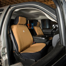 Load image into Gallery viewer, Carhartt Universal Nylon Duck Canvas Fitted Bucket Seat Covers, Durable Seat Protection with Rain Defender, Blind Duck Camo
