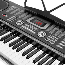 Load image into Gallery viewer, 61-Key Electronic Music Keyboard Piano with Stand, Headphones, Stool &amp; Microphone
