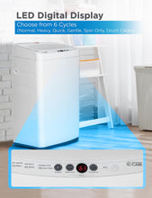 Load image into Gallery viewer, Commercial Care 0.9 Cu. Ft. Portable Washing Machine, Compact Washing Machine with 6 Wash Cycles, Portable Clothes Washer Featuring 3 Water Levels

