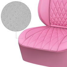 Load image into Gallery viewer, CAR PASS Piping Luxury Leather Two Front Car Seat Covers, Cute Girly Waterproof Anti Slip Seat Covers Compatible with Front Seat Armrests,Universal Fit for Suvs,Vans,Trucks,Airbag Compatible(All Pink)
