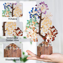 Load image into Gallery viewer, MAIBAOTA 7 Chakra Tree Crystal Tree for Positive Energy Crystal Gifts for Women Spiritual Crystal Decor Home Office Desk Decor for Women Crystal Tree of Life for Meditation

