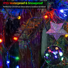 Load image into Gallery viewer, MZD8391 170FT 500 LED Christmas Lights Outdoor Indoor, Waterproof Color Changing Christmas Tree Lights for Christmas Decorations with Timer, Memory [11 Lighting Modes] (Warm White+Mulitcolor)
