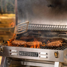 Load image into Gallery viewer, Masterbuilt Portable Propane Gas Grill with Folding Legs, Chrome-Coated Warming Rack and 288 Cooking Square Inches in Stainless Steel, Model MB20030819
