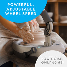 Load image into Gallery viewer, NATIONAL GEOGRAPHIC Hobby Pottery Wheel Kit - 8&quot; Variable Speed Pottery Wheel for Adults &amp; Teens with Innovative Arm Tool, 3 Lb Air Dry Clay &amp; Art Supplies, Crafts for Adults, Craft Kits for Teenagers
