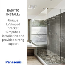 Load image into Gallery viewer, Panasonic FV-0810VSS1 WhisperValue DC Ventilation Fan with SmartFlow and Pick-A-Flow Airflow Technology - 80 or 100 CFM - Quiet Ventilation Bathroom Fan
