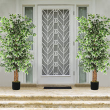 Load image into Gallery viewer, GTIDEA 6ft Artificial Tree Ficus, Tall Faux Trees Indoor with Natural Trunk and Fake Silk Tree Fake Plants for Home Christmas Decor Living Room Outdoor Balcony House Office (Included Dried Moss)
