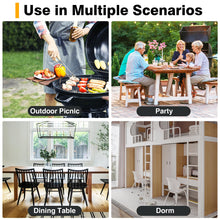 Load image into Gallery viewer, TAVR Furniture Portable Folding Chair with Handle, Heavy Duty Round Fold Stool Chair with 550lbs Capacity for Adults, 24 Inch Foldable Stool for Dorm, Kitchen, Vanity, Church and Outdoor use
