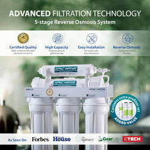 Load image into Gallery viewer, APEC Water Systems ROES-50 Essence Series Top Tier 5-Stage WQA Certified Ultra Safe Reverse Osmosis Drinking Water Filter System with Extra High Capacity Pre-Filter Set Stage 1-3
