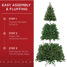 Load image into Gallery viewer, Best Choice Products Artificial Christmas Tree, 9ft Premium Unlit Realistic Spruce Holiday Décor w/Dense Branches, Easy Assembly, Metal Base
