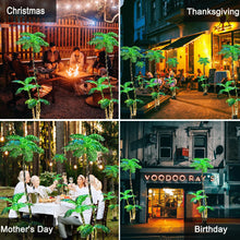 Load image into Gallery viewer, SOSHOT 7FT Lighted Artificial Palm Tree with Three Trunks and 260 LED Lights - Ideal for Outdoor/Indoor Use, Perfect for Tiki Bars, Patios, Homes, Offices, Beaches, Yards Pool, and Cruise Party
