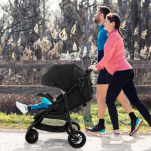 Load image into Gallery viewer, BABY JOY Jogging Stroller, Jogger Travel System with 5-Point Safety Harness, Adjustable Canopy/Backrest/Footrest, Storage Basket &amp; Pocket, Lightweight Baby Stroller for Newborn Toddlers (Black)
