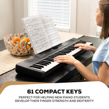 Load image into Gallery viewer, Alesis Melody 61 MK4 Keyboard Piano for Beginners with 61 Keys Speakers, Tablet/Sheet Music Stand, 300 Sounds and Music Lessons

