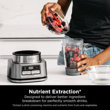 Load image into Gallery viewer, Ninja SS101 Foodi Smoothie Maker &amp; Nutrient Extractor* 1200 WP, 6 Functions Smoothies, Extractions*, Spreads, smartTORQUE, 14-oz. , (2) To-Go Cups &amp; Lids, Silver
